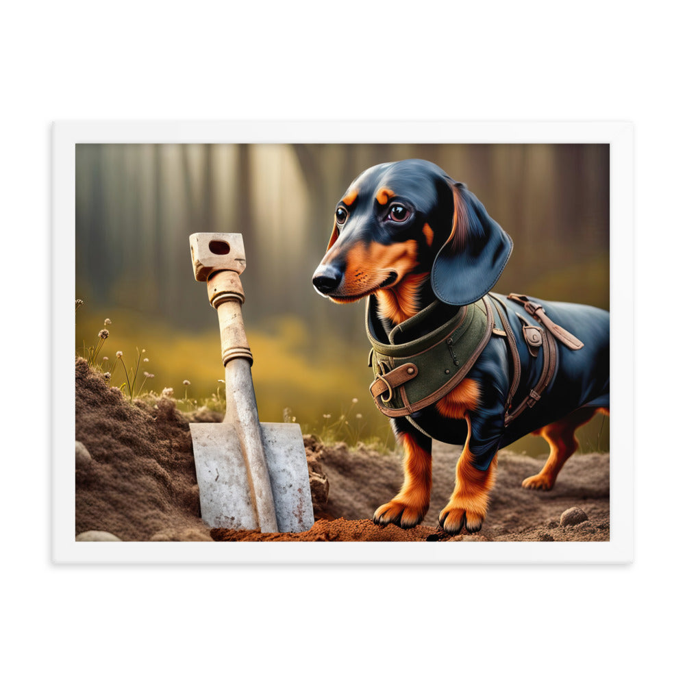 Dachshund- Framed poster v4