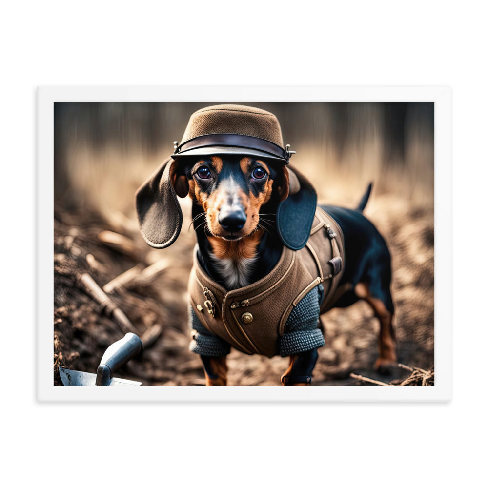 Dachshund- Framed poster v5