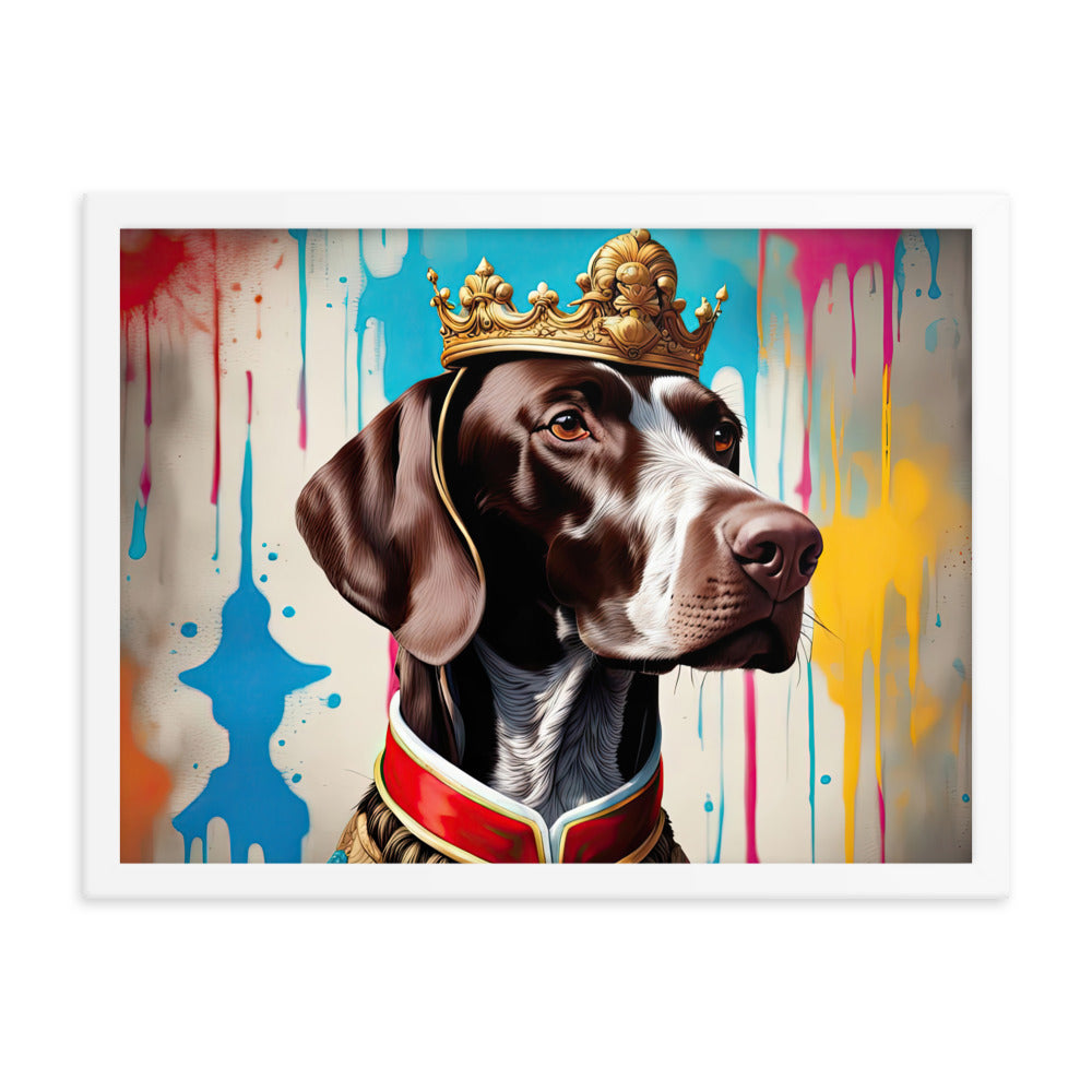 German Shorthaired Pointer- Framed poster