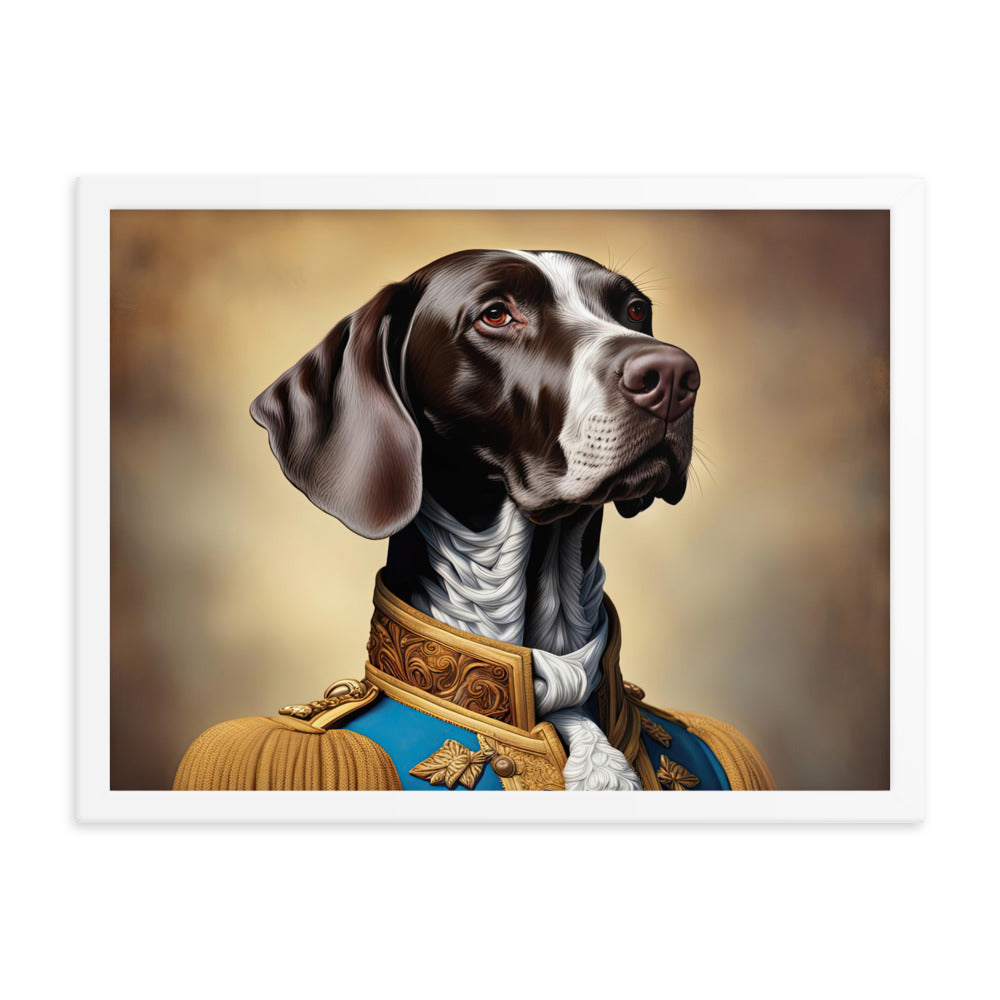 German Shorthaired Pointer- Framed poster v2