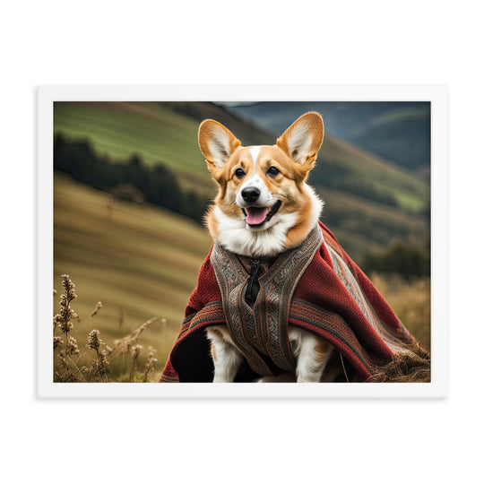 Pembroke Welsh Corgi- Framed poster v4