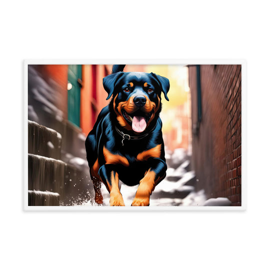 Rottweiler- Framed poster v2