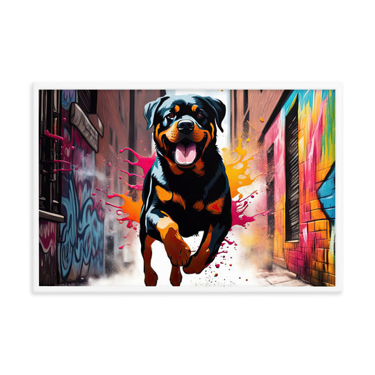 Rottweiler- Framed poster v5