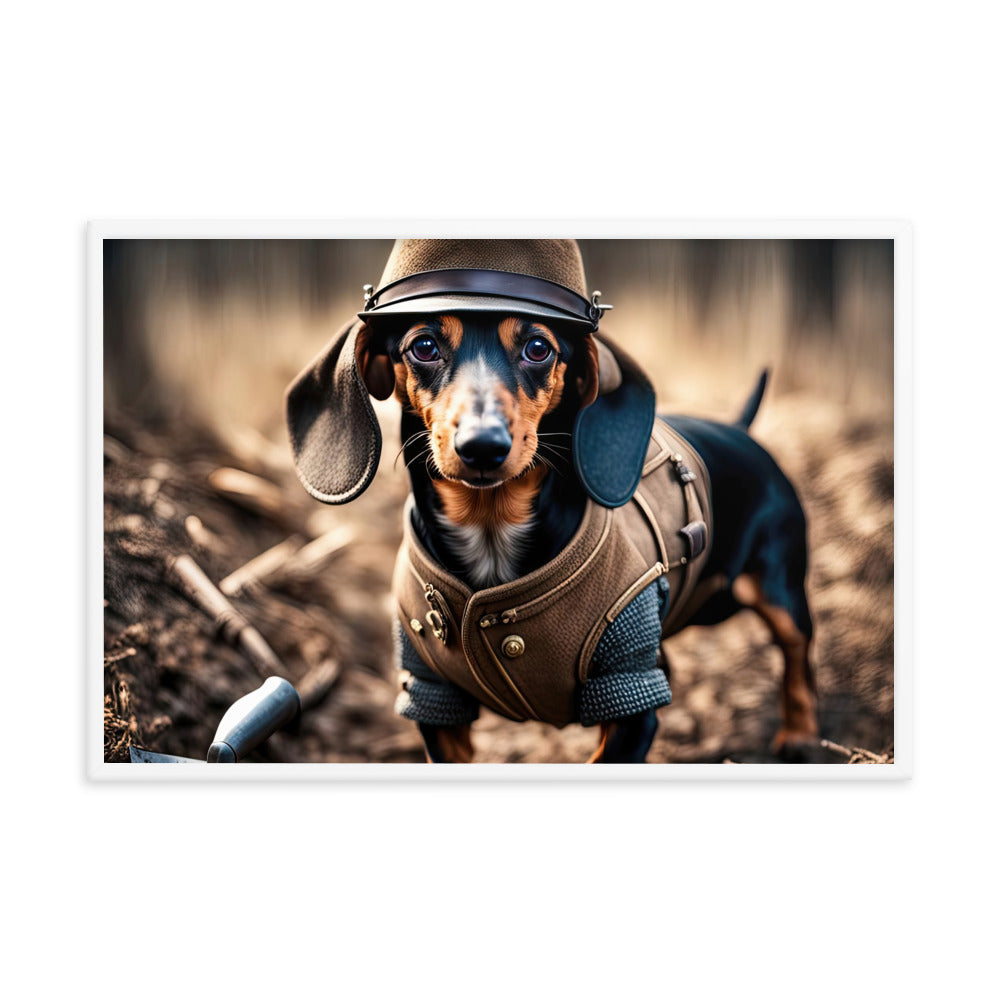 Dachshund- Framed poster v5