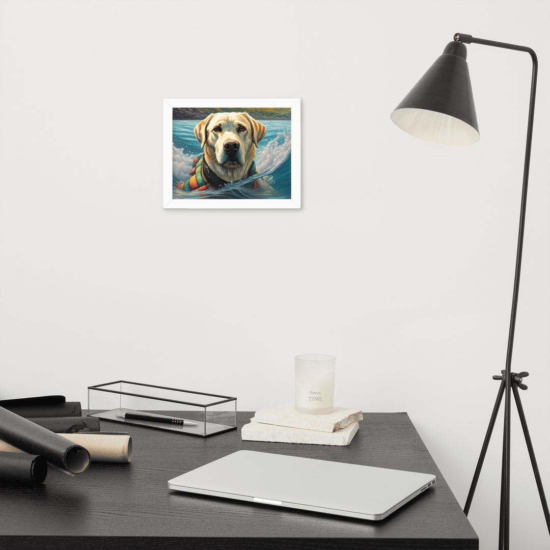 Framed poster-Labrador Retriever V4