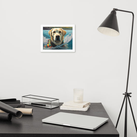 Framed poster-Labrador Retriever V4