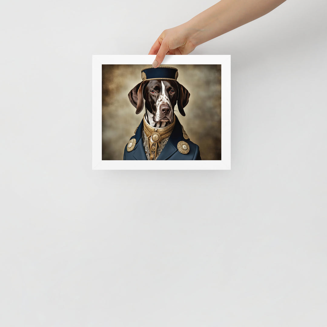 German Shorthaired Pointer- Framed poster v3