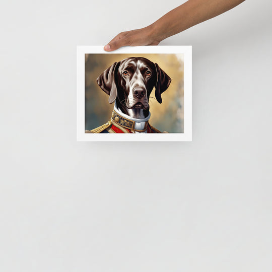 German Shorthaired Pointer- Framed poster v4