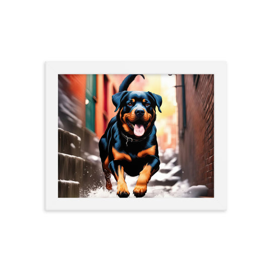 Rottweiler- Framed poster v2