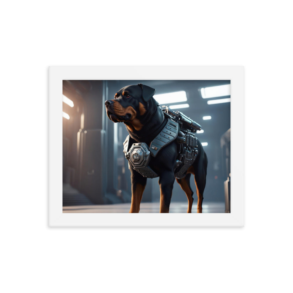 Rottweiler- Framed poster v4