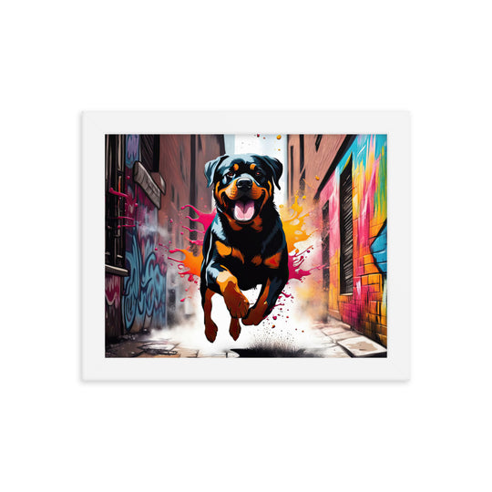 Rottweiler- Framed poster v5