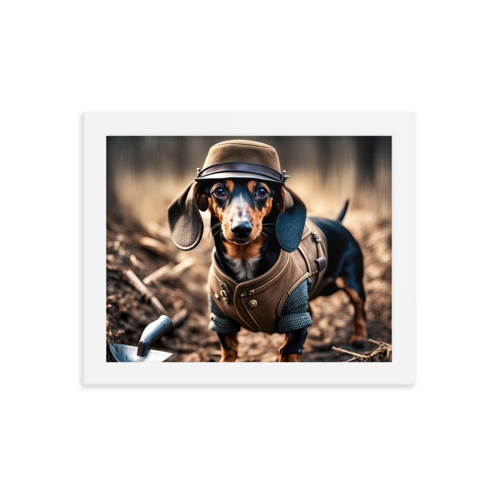 Dachshund- Framed poster v5