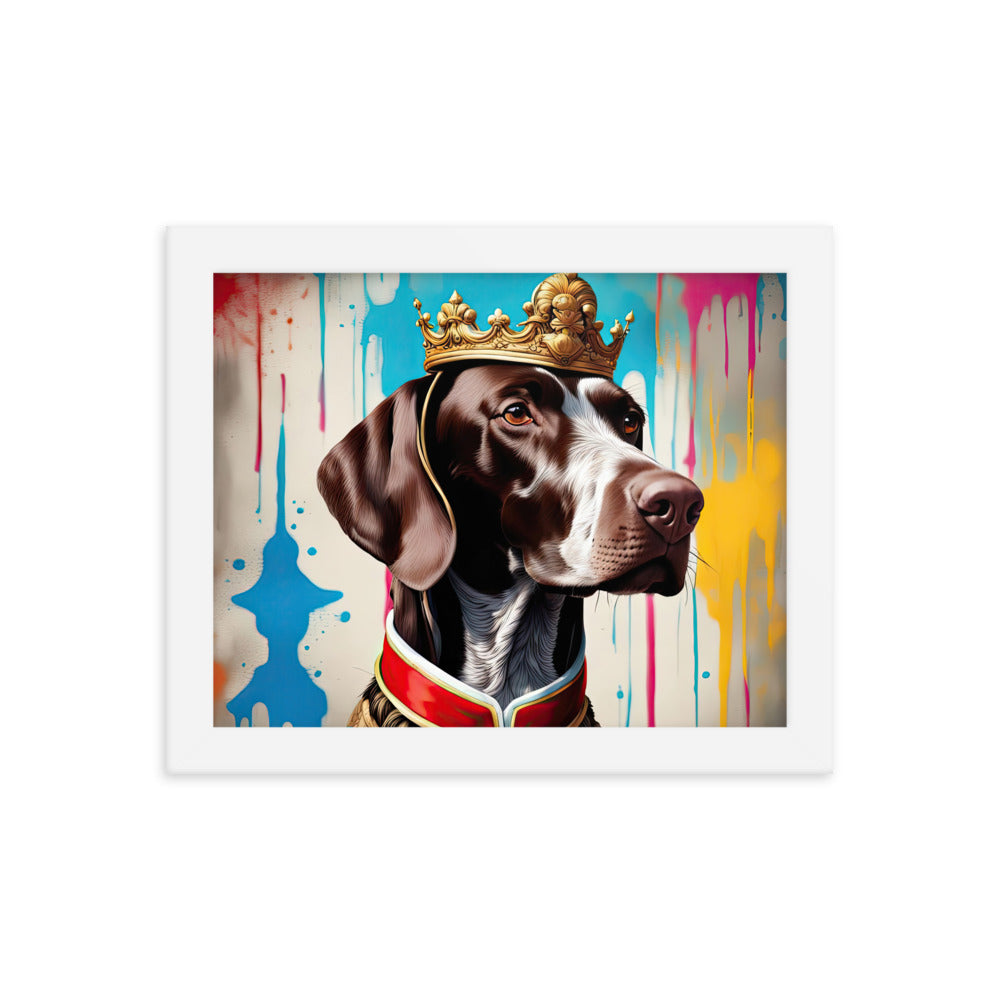 German Shorthaired Pointer- Framed poster