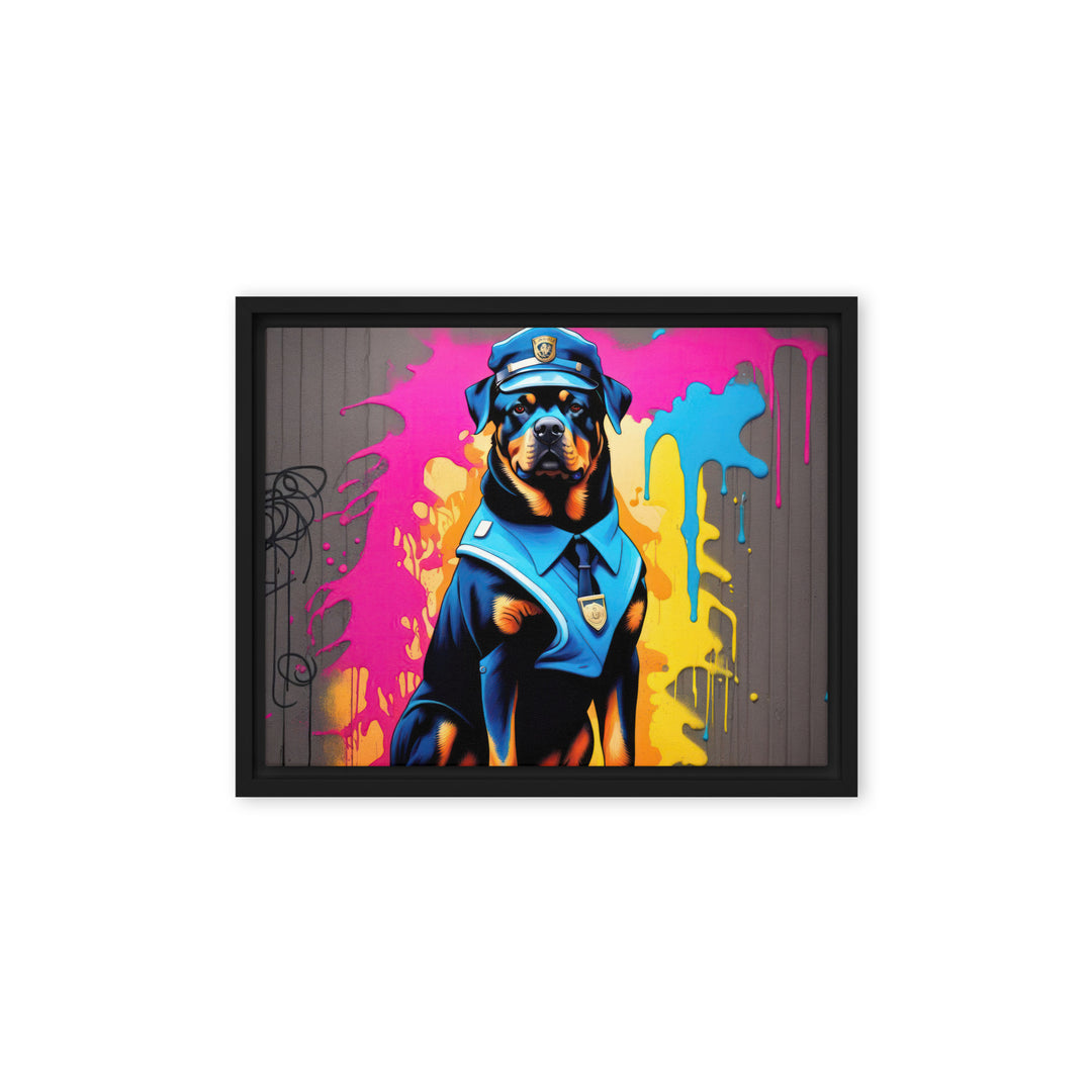 Rottweiler- Framed canvas