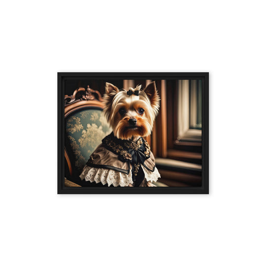 Yorkshire Terrier- Framed canvas