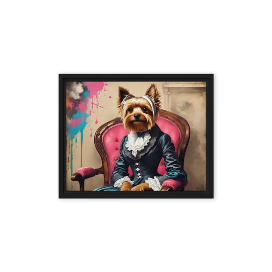 Yorkshire Terrier- Framed canvas v3