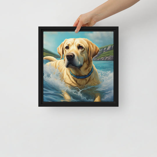 Framed canvas-Labrador Retriever V2