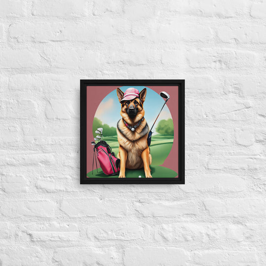 German Shepherd- Framed canvas v3