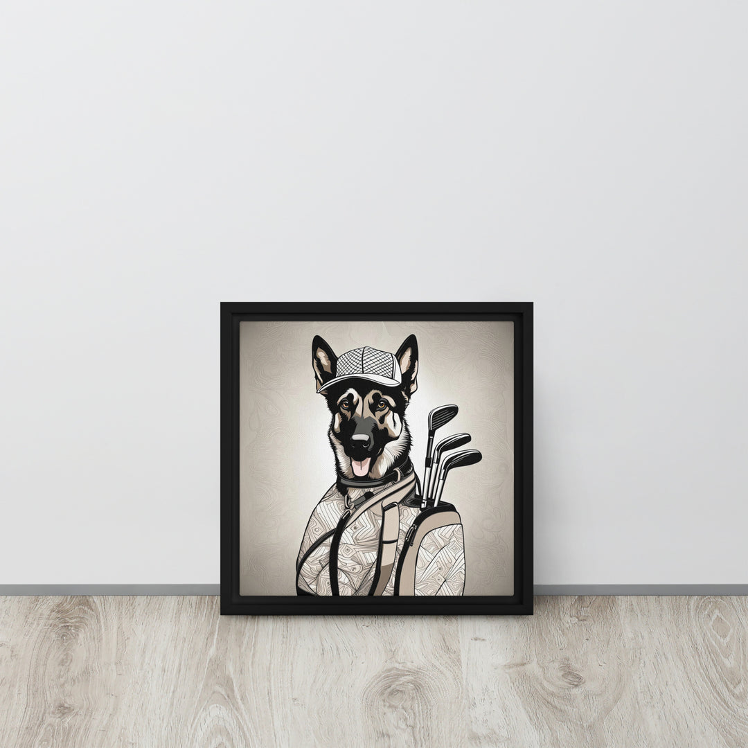 German Shepherd- Framed canvas v4