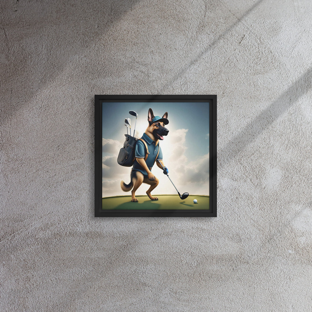 German Shepherd- Framed canvas v5