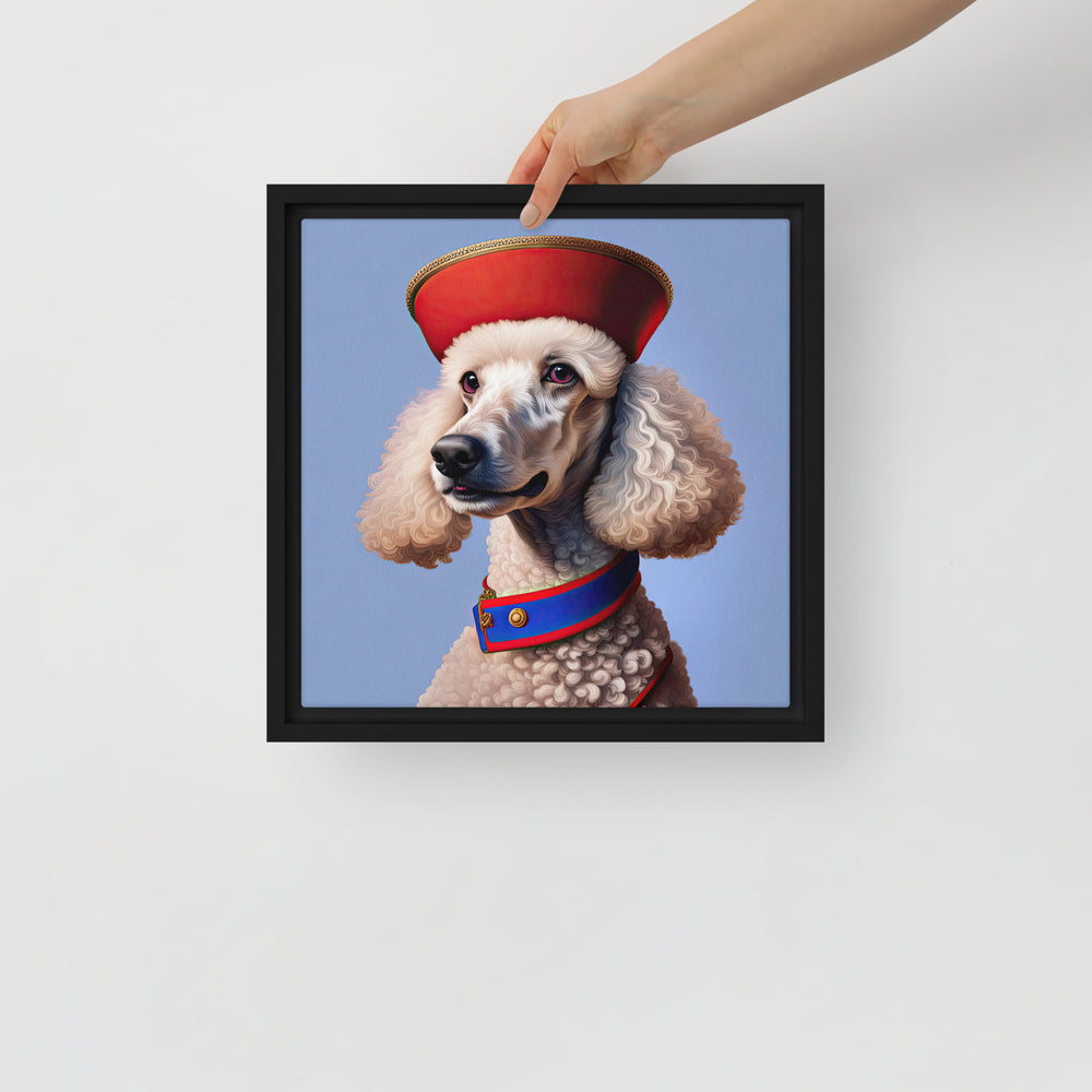 Poodle- Framed canvas v4