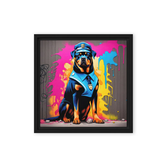 Rottweiler- Framed canvas