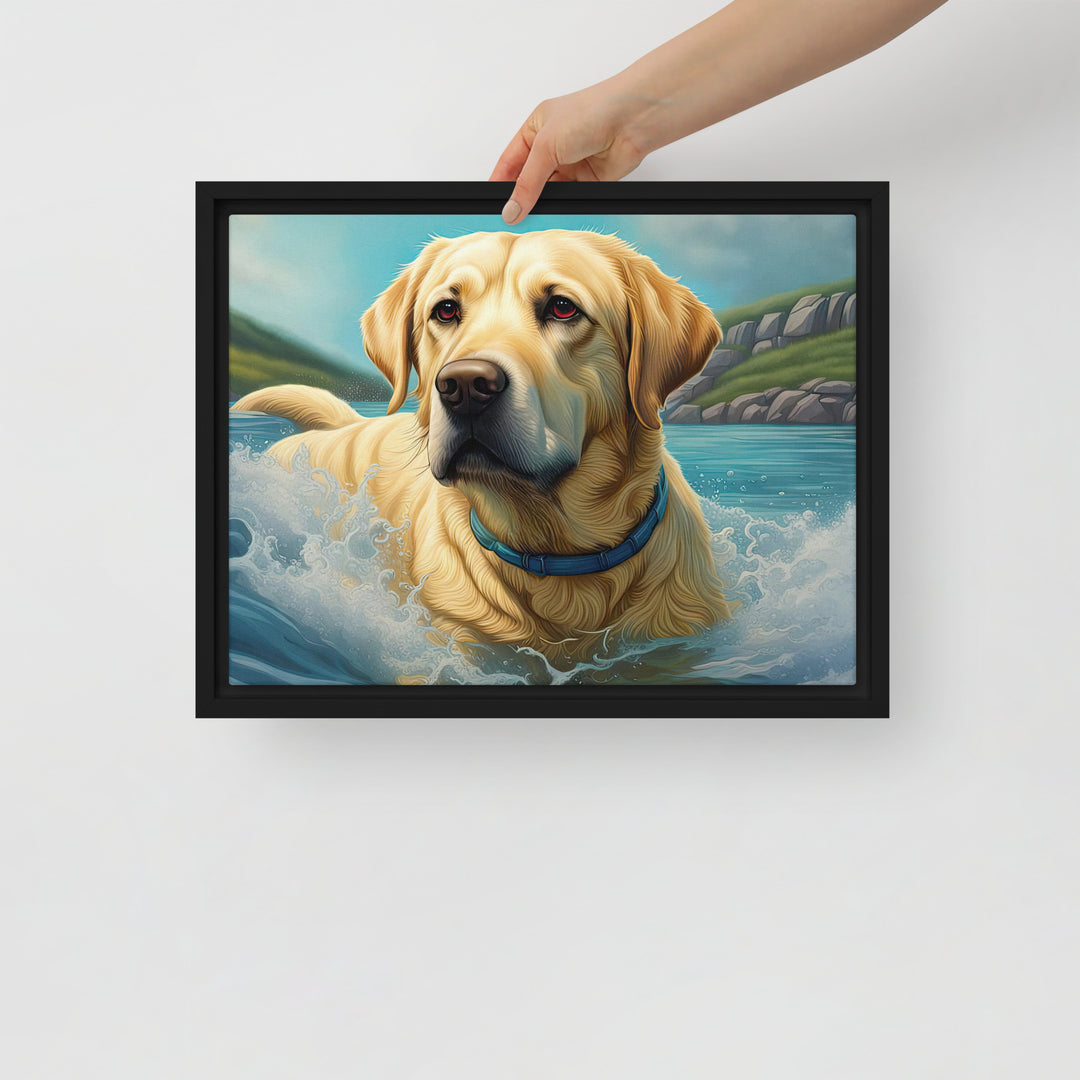 Framed canvas-Labrador Retriever V2