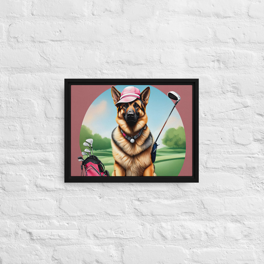 German Shepherd- Framed canvas v3