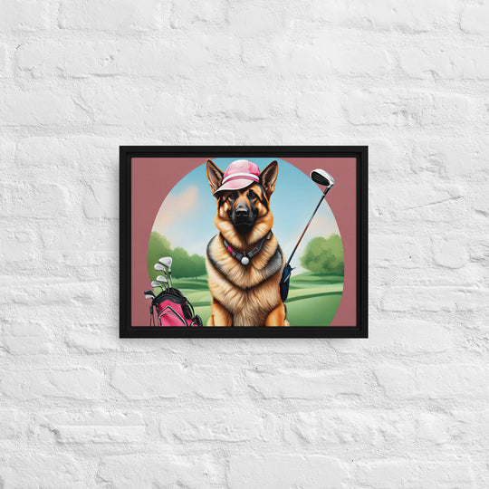 German Shepherd- Framed canvas v3