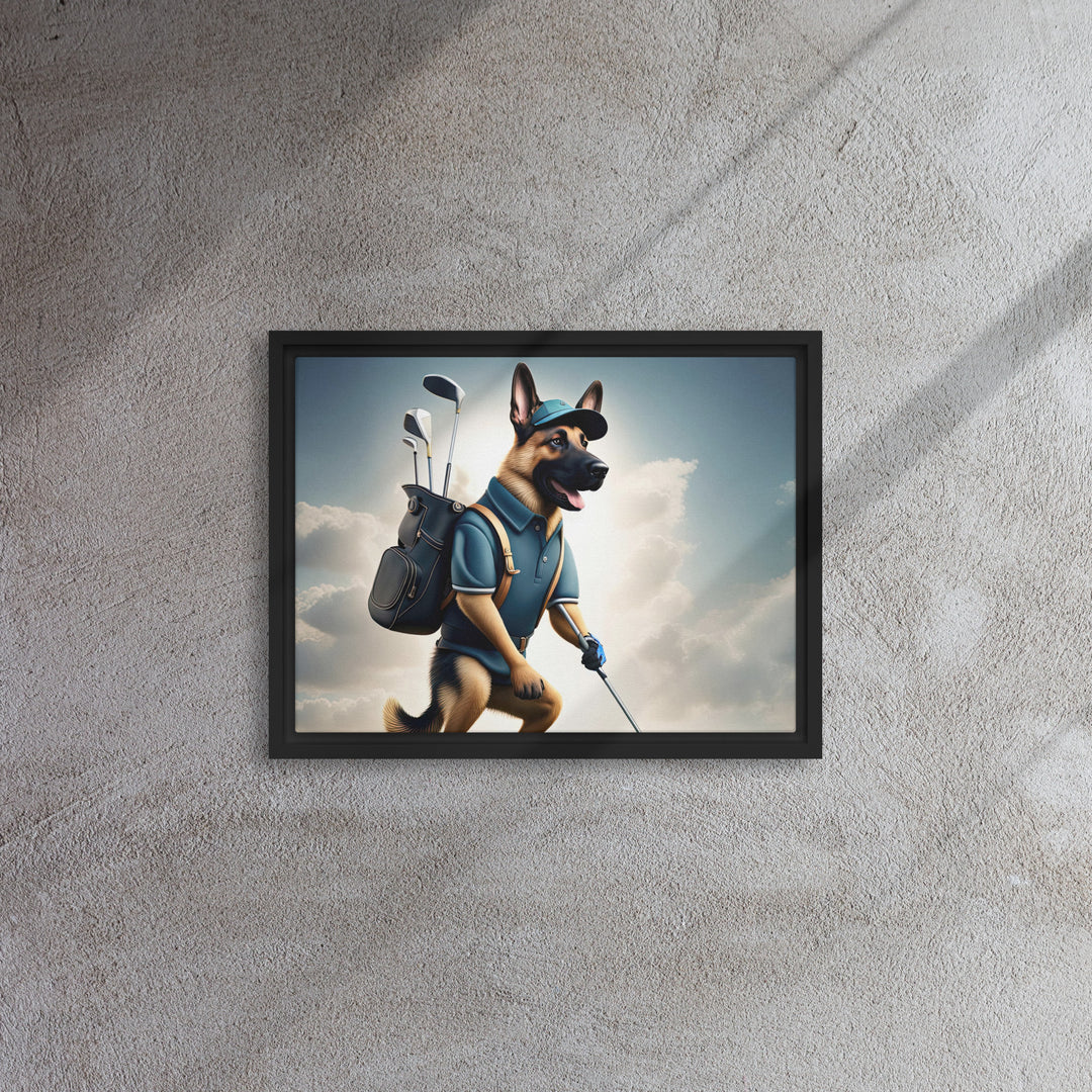 German Shepherd- Framed canvas v5