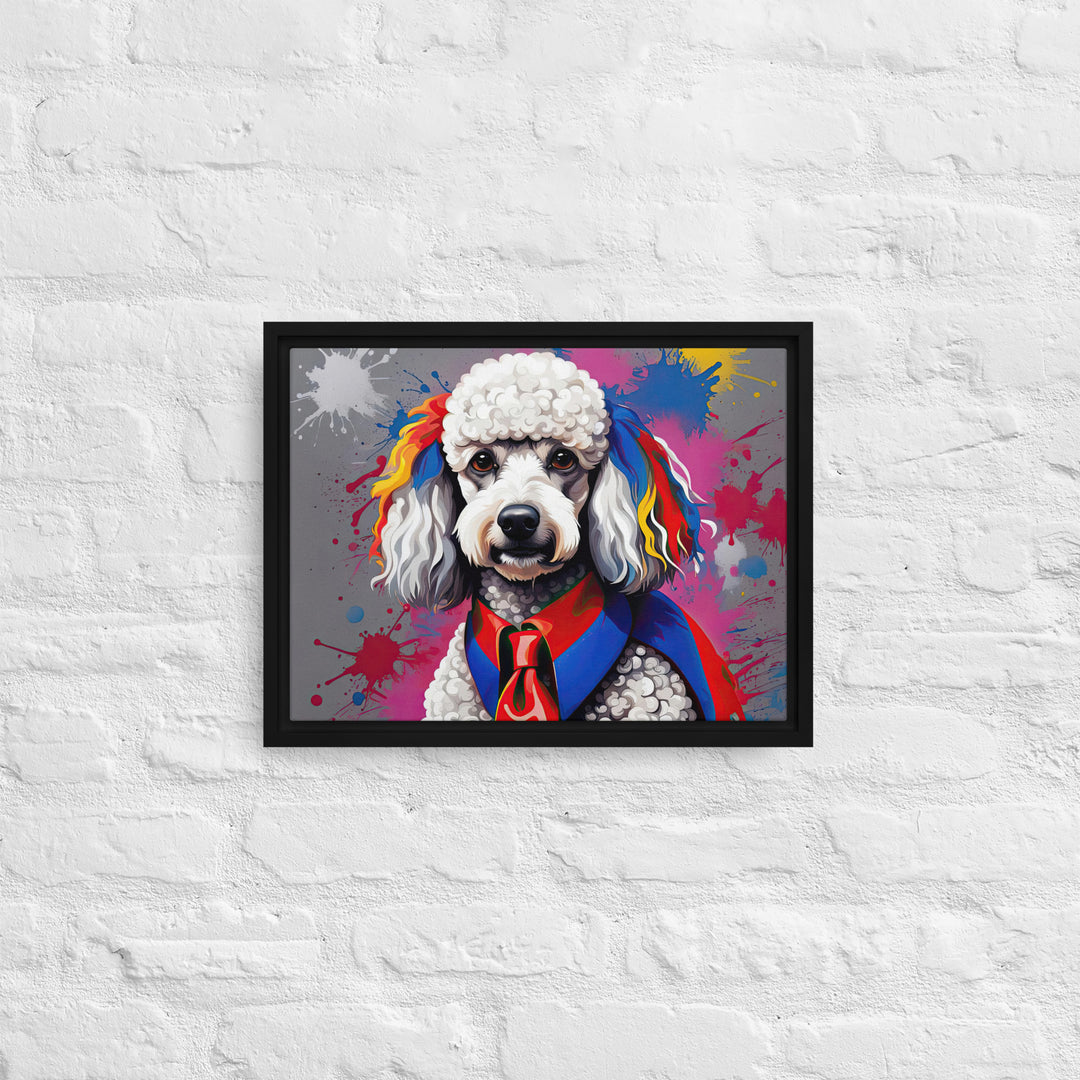 Poodle- Framed canvas v5