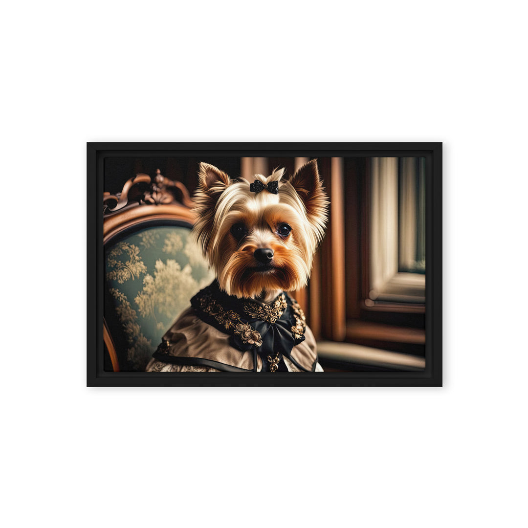 Yorkshire Terrier- Framed canvas