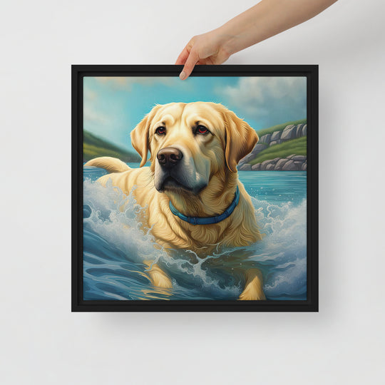 Framed canvas-Labrador Retriever V2