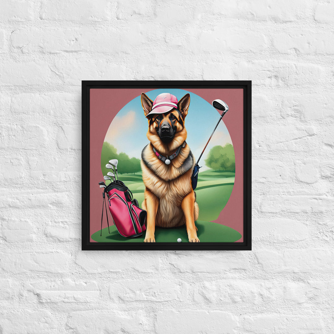 German Shepherd- Framed canvas v3