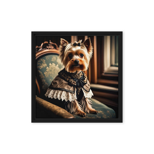 Yorkshire Terrier- Framed canvas