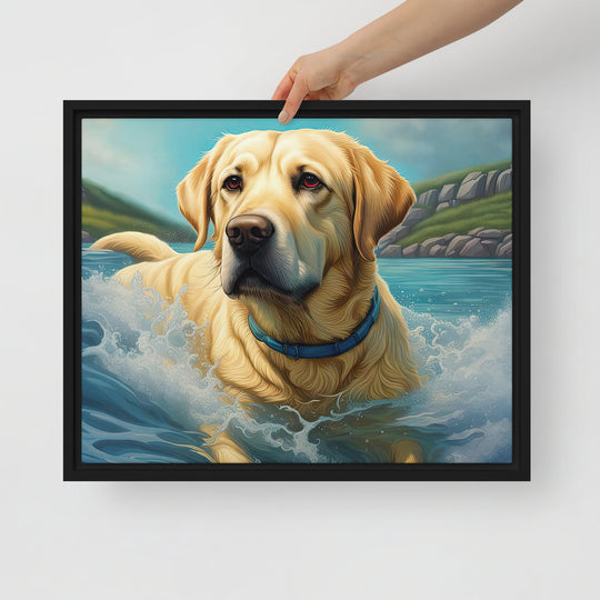 Framed canvas-Labrador Retriever V2