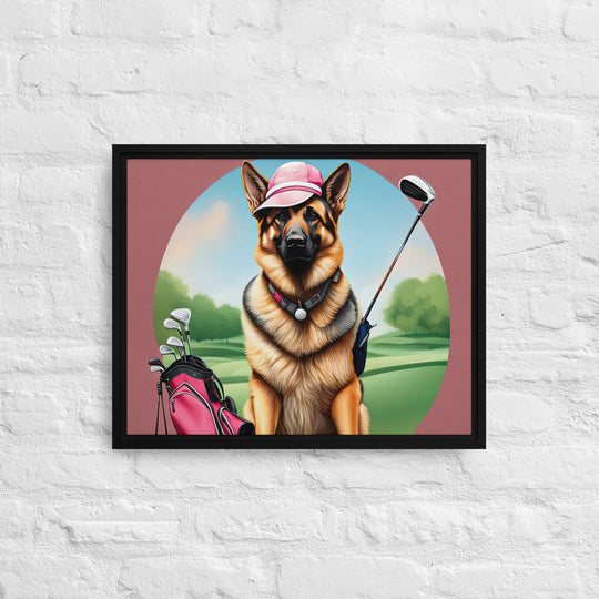 German Shepherd- Framed canvas v3