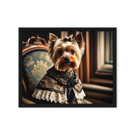 Yorkshire Terrier- Framed canvas
