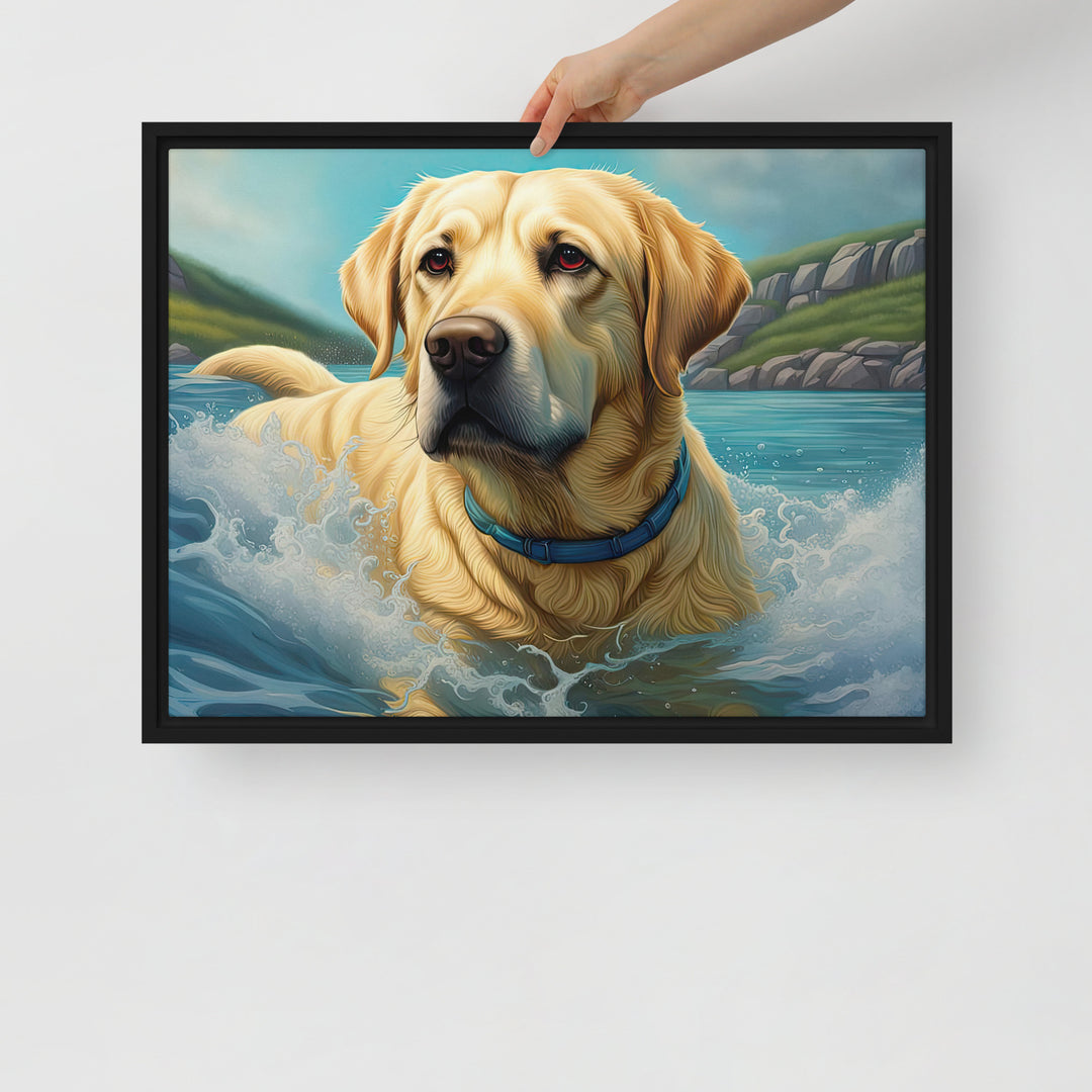 Framed canvas-Labrador Retriever V2