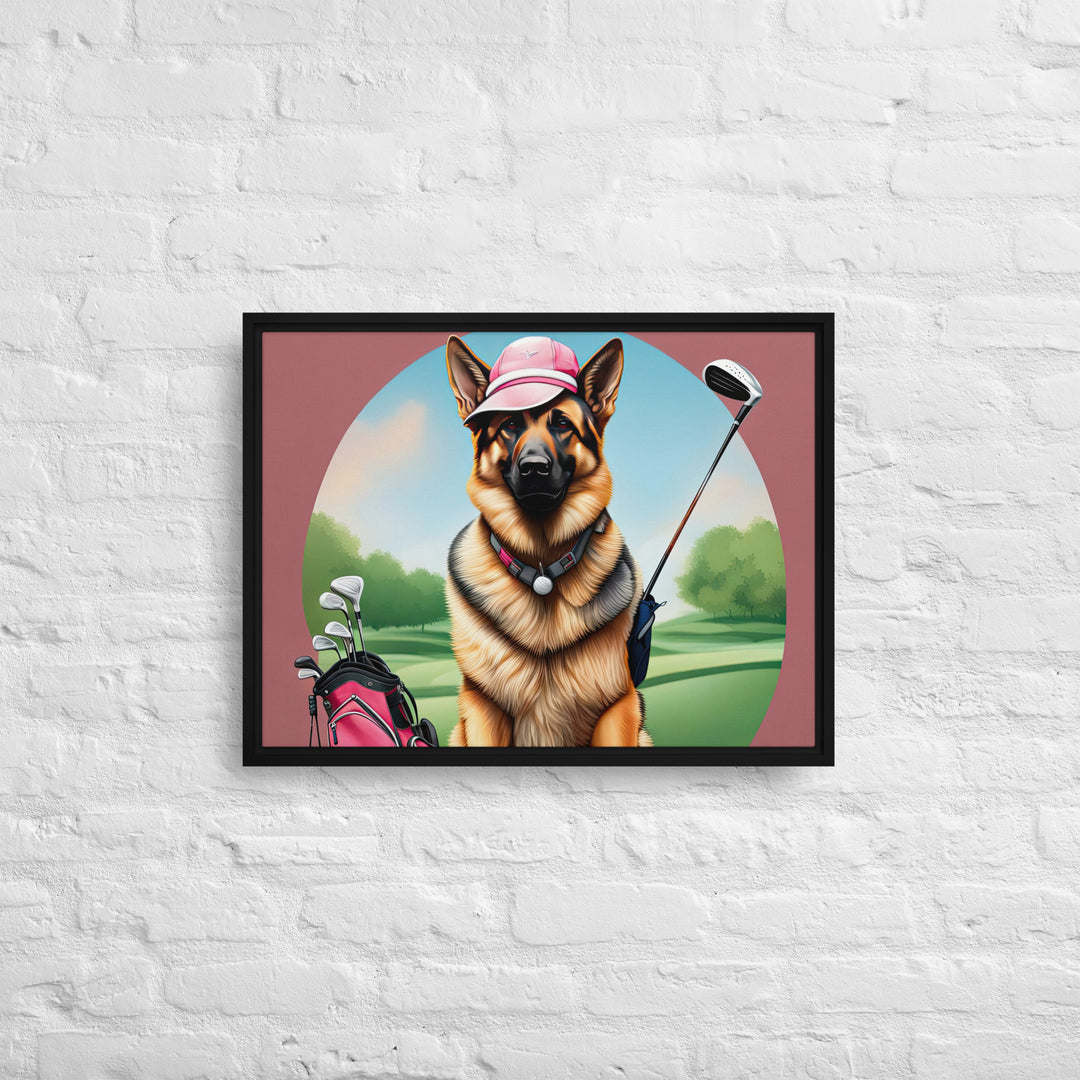 German Shepherd- Framed canvas v3