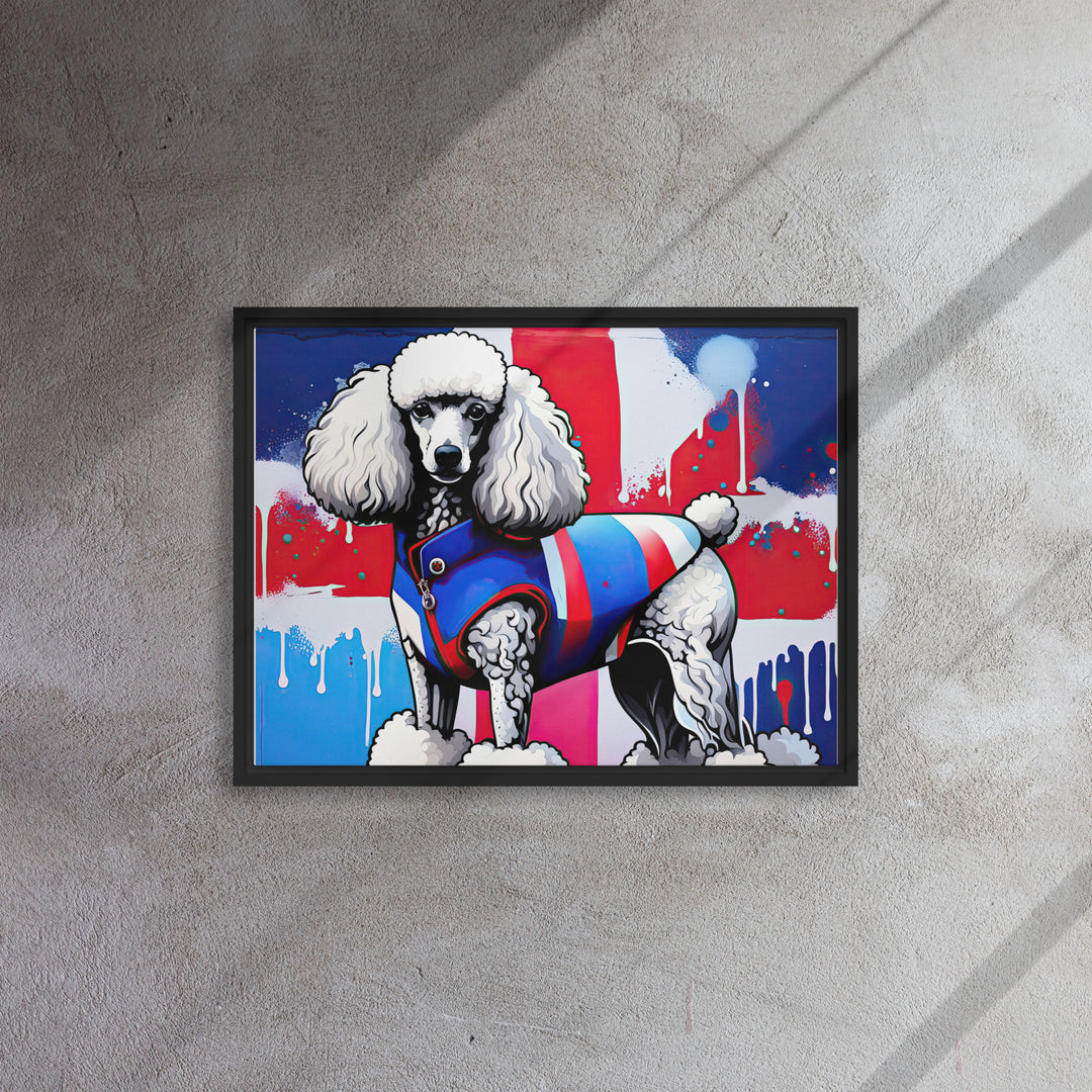 Poodle- Framed canvas v3