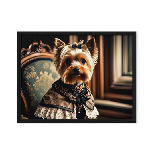 Yorkshire Terrier- Framed canvas