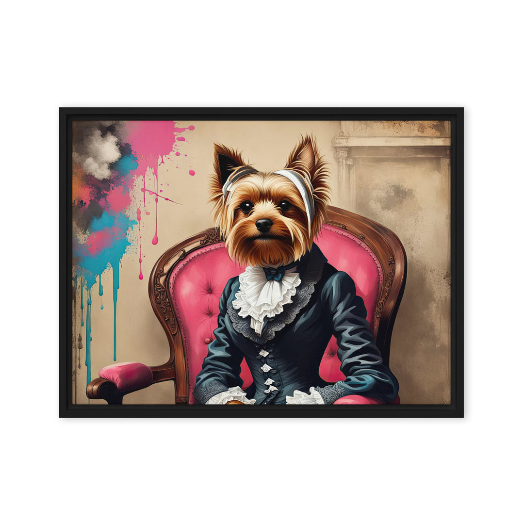Yorkshire Terrier- Framed canvas v3