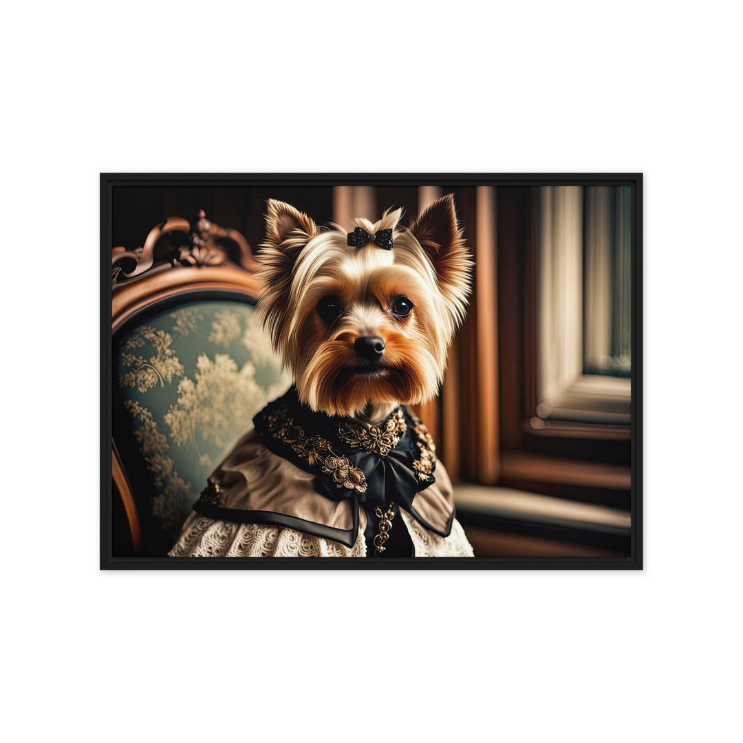 Yorkshire Terrier- Framed canvas