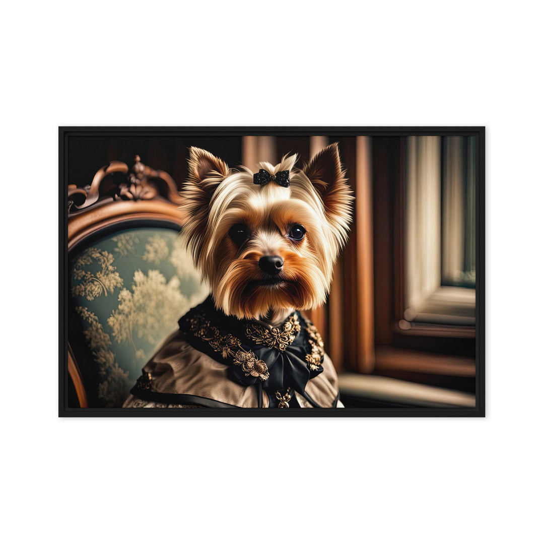 Yorkshire Terrier- Framed canvas