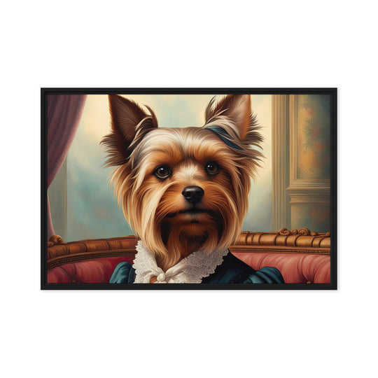 Yorkshire Terrier- Framed canvas v2