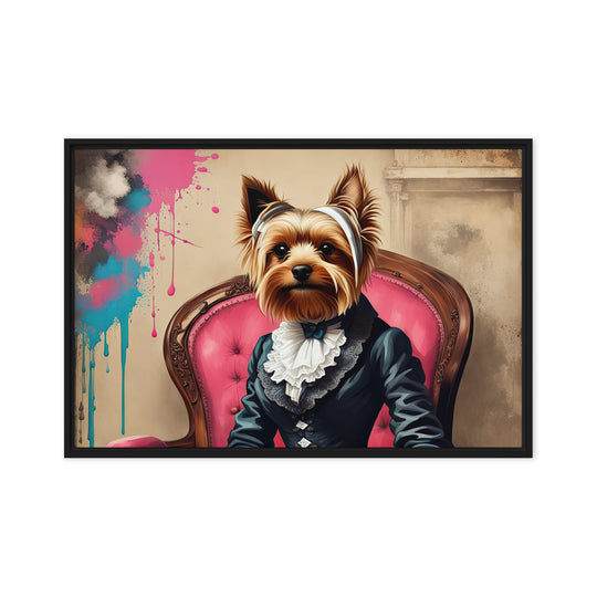 Yorkshire Terrier- Framed canvas v3