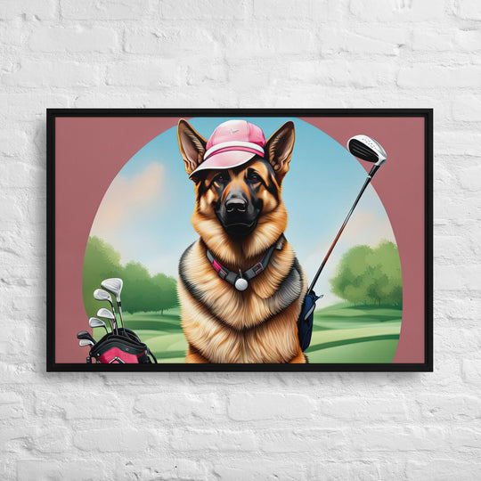 German Shepherd- Framed canvas v3