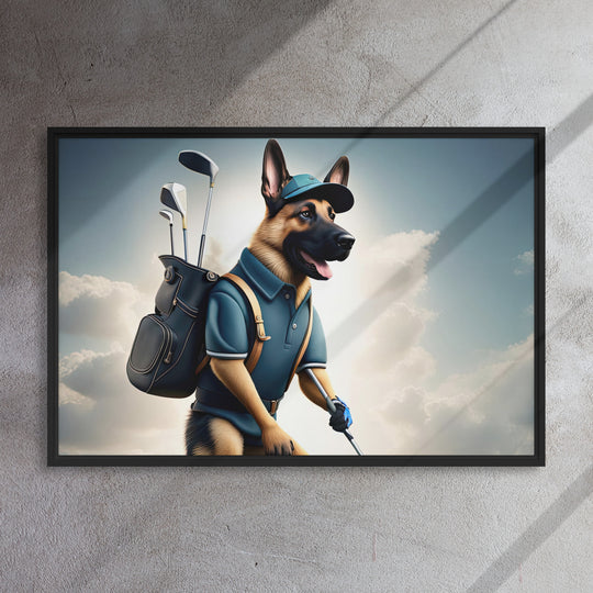 German Shepherd- Framed canvas v5