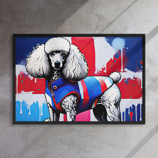 Poodle- Framed canvas v3